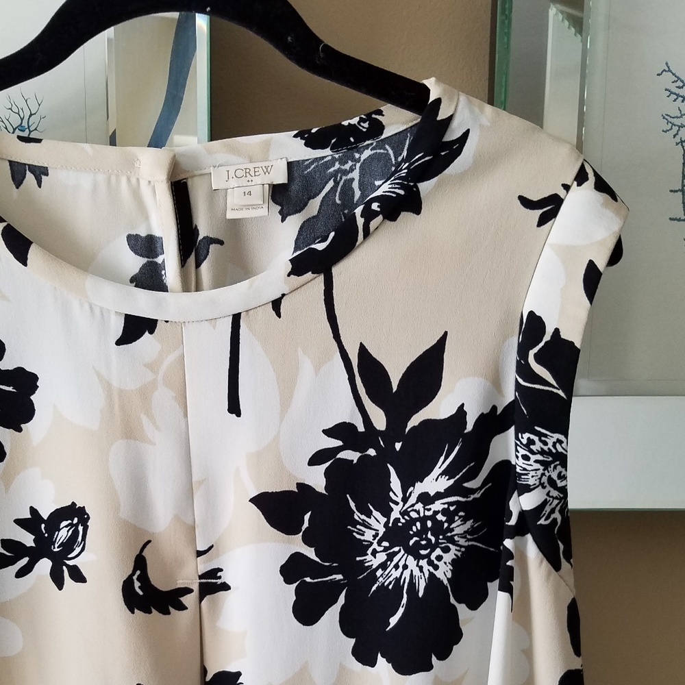 J. CREW Sleeveless Floral Top - Picture 3 of 3